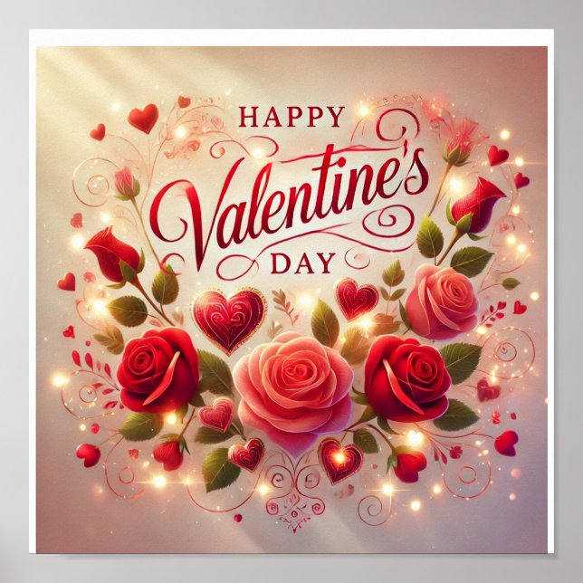 Poster Feliz dia de os namorados (Frente)