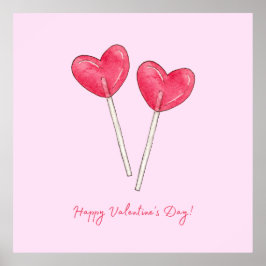 Poster Feliz dia de os namorados Doce doce doce doce doce