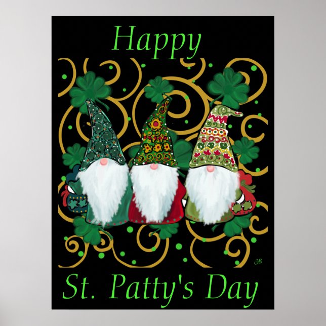 Poster Feliz Dia de São Patrício GNOMOS (Frente)