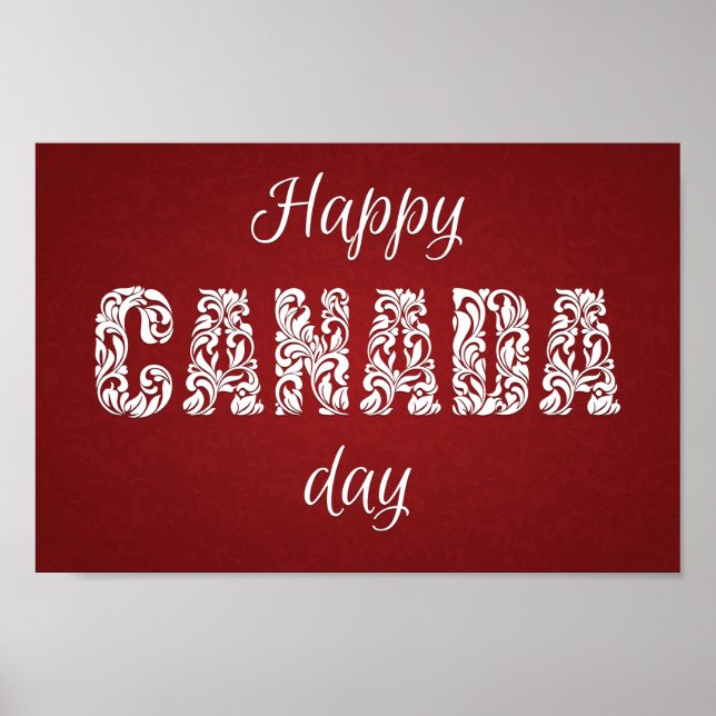 Poster Feliz Dia do Canadá (Frente)