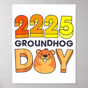 Poster Feliz Dia do Marmota 2 de Fevereiro de 2025 Homens