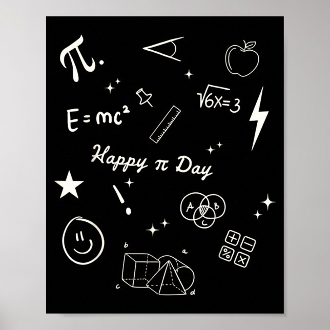 Poster Feliz Dia do Pi Seja Professor de Matemática Engra (Frente)