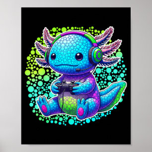Poster Feliz Dia do Ponto Axolote Jogador Gamesolotl Cria