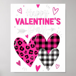 Poster Feliz Dia dos Namorados Corações Garotas Mulheres
