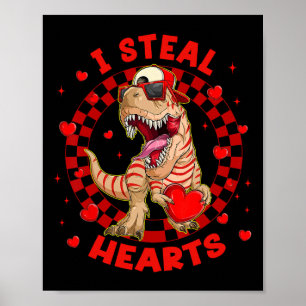 Poster Feliz Dia dos Namorados Eu Roubo Corações Trex Din