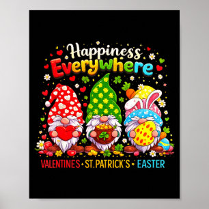 Poster Feliz Dia dos Namorados São Patrício Páscoa Feliz 