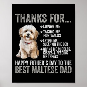 Poster Feliz Dia dos Pais Para o Melhor Pai Maltês - Malt