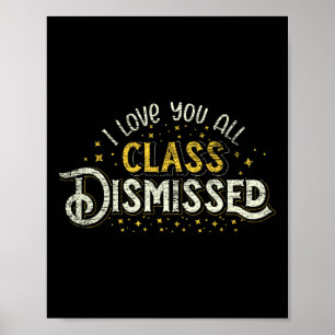 Poster Feliz Dia Passado Da Escola Eu Amo Todos Vocês, Di