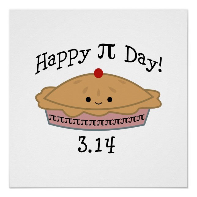 Póster Feliz Dia Pi! (Frente)