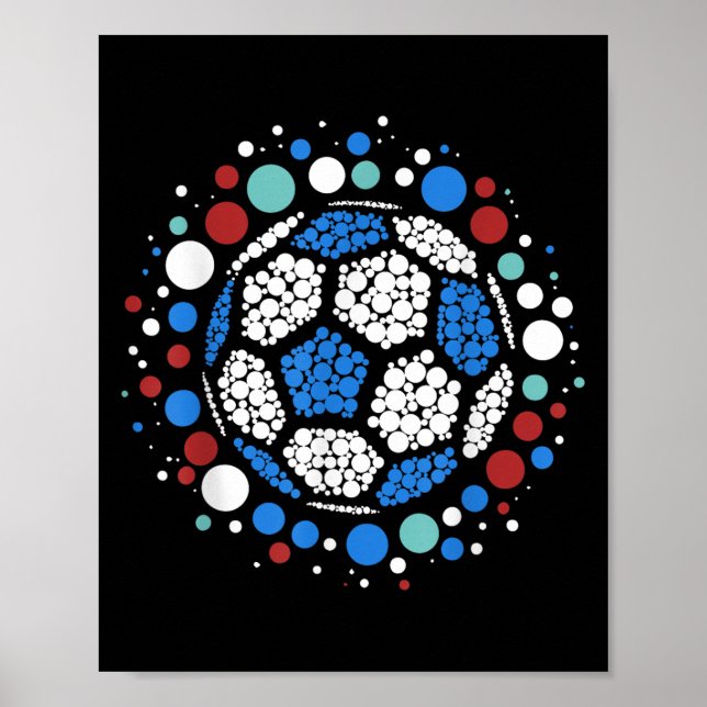 Poster Feliz Dia Ponto Lka Dot Soccer Ball Garotos (Frente)