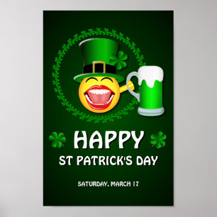 Poster feliz do Dia de São Patrício