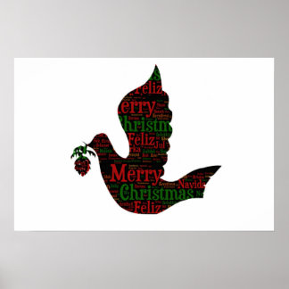 Poster Feliz Dove de Natal