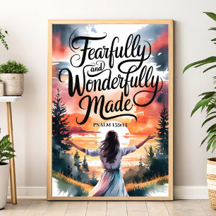 Poster Feliz e Maravilhosamente Feita - Arte de Muro Cris
