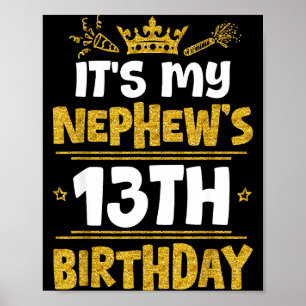 Poster Feliz É O 13º Aniversário Do Meu Sobrinho 2012 13