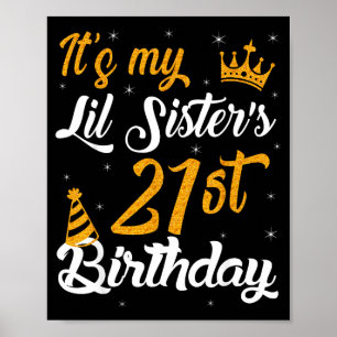 Poster Feliz É O 21º Aniversário Da Minha Irmãzinha 2004