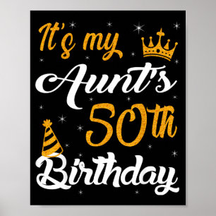 Poster Feliz É O 50º Aniversário Da Minha Tia 1975 50 Ano
