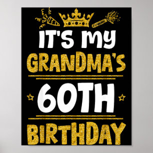 Poster Feliz É o 60º Aniversário da Minha Avó 1965 60 Ano