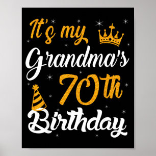 Poster Feliz É o 70º Aniversário da Minha Avó 1955 70 Ano