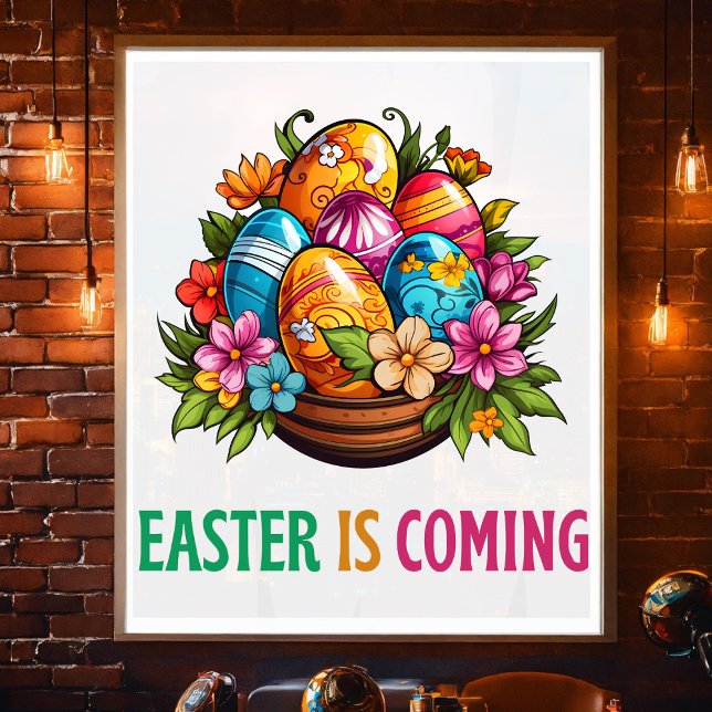 Póster Feliz Eggster - Caça aos Ovos de Páscoa (Criador carregado)