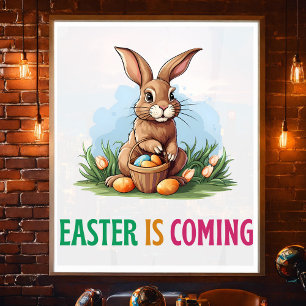 Póster Feliz Eggster - Coelhinho da Páscoa