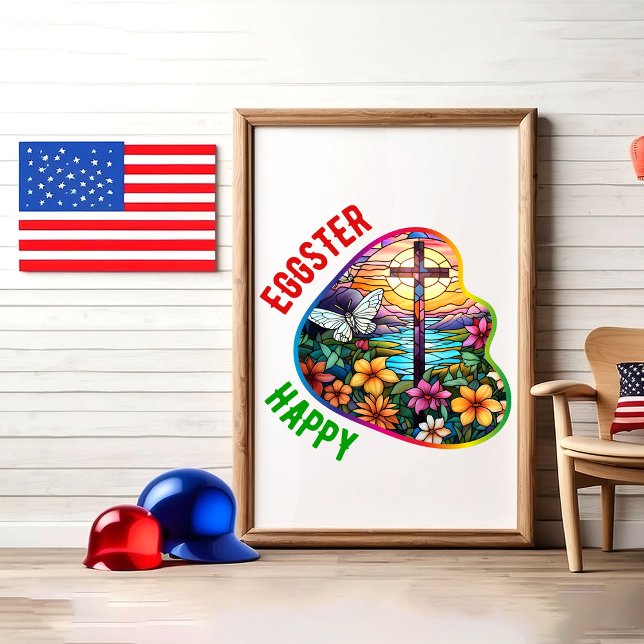 Póster Feliz Eggster - Vetor (Criador carregado)