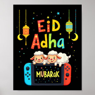 Poster Feliz Eid Mubarak Jogos Para Crianças Muçulmanas G