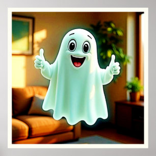 Poster Feliz Fantasma Acima