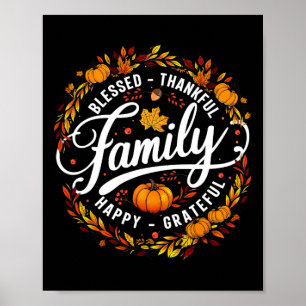 Poster Feliz Feliz E Feliz Família Que Corresponde