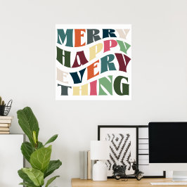 Poster Feliz Feliz Tudo Feriado Feliz Natal