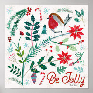 Poster Feliz Feriado - Seja Jolly