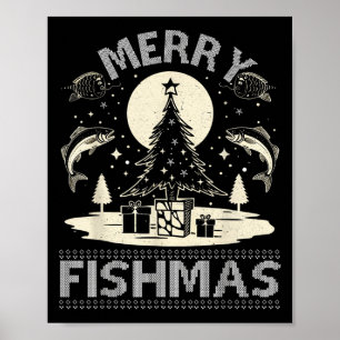 Poster Feliz Fishmas Ugly Xmas Sweater - Feliz Natal