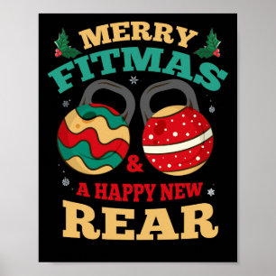 Poster Feliz Fitmas e uma nova Malhação de ginástica à re