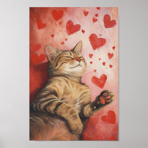 Poster Feliz Gato do Dia dos Namorados