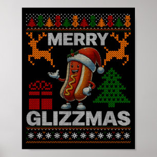 Poster Feliz Glizzmas - Natal Família Glizy Combinando Ug