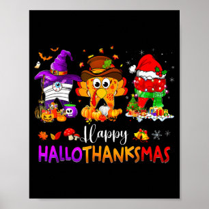 Poster Feliz Hallothanksmas Dentista Higienista Dental Is