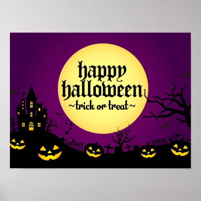 Poster Feliz halloween (Frente)