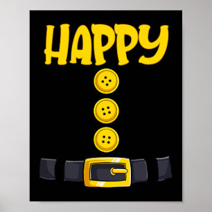 Poster Feliz Halloween, Anão, Figurino Correspondente