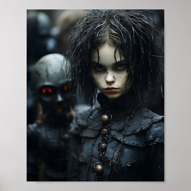 Poster Feliz Halloween Carinha Assustadora (Frente)