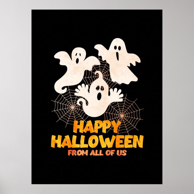 Poster Feliz Halloween De Todos Nós (Frente)