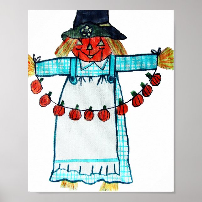 POSTER FELIZ HALLOWEEN SCARECROW (Frente)