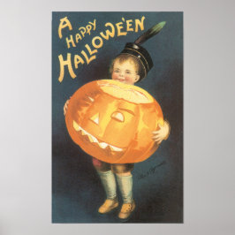 Poster Feliz Halloween Vintage por Ellen Clapsaddle