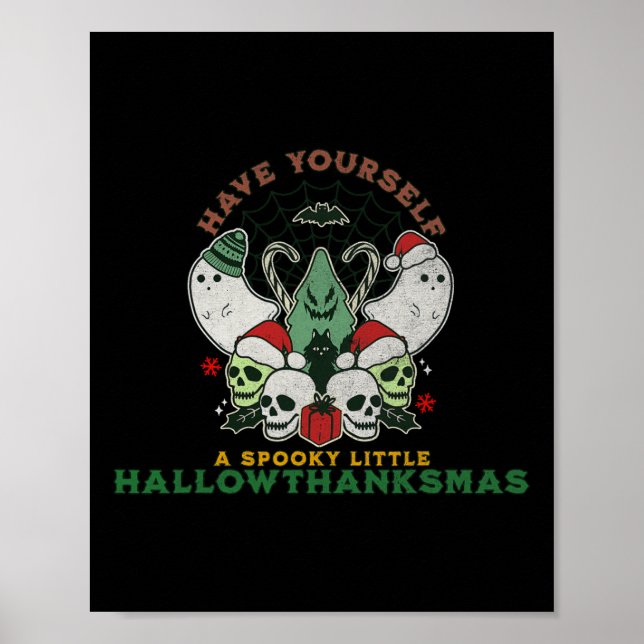 Poster Feliz HallowObrigadoMas Natal F (Frente)