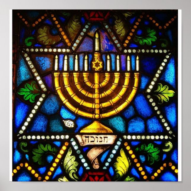 PÓSTER FELIZ HANUKKAH (Frente)
