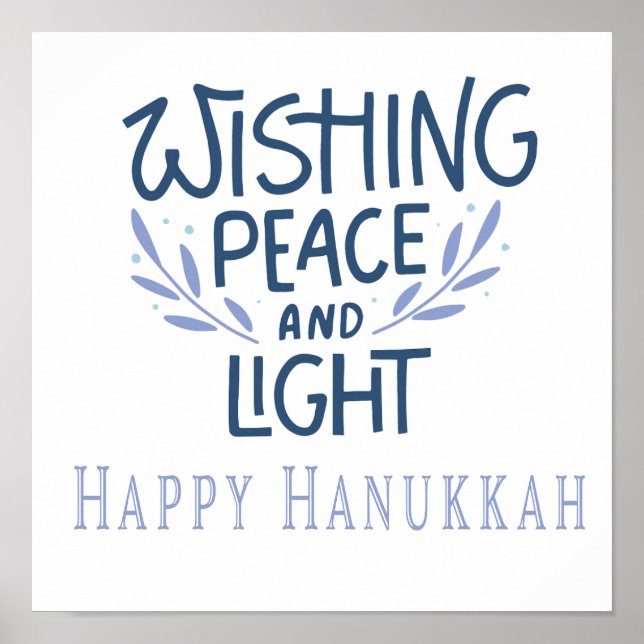 Poster Feliz Hanukkah (Frente)