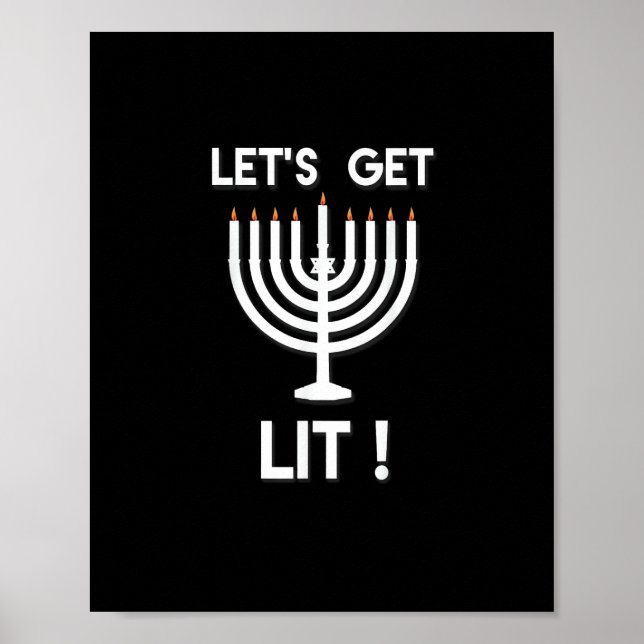 Poster Feliz Hanukkah É A Temporada Obter (Frente)