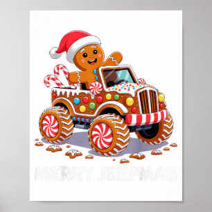 Poster Feliz Jeepmas Rena de Natal Feia Luz _1