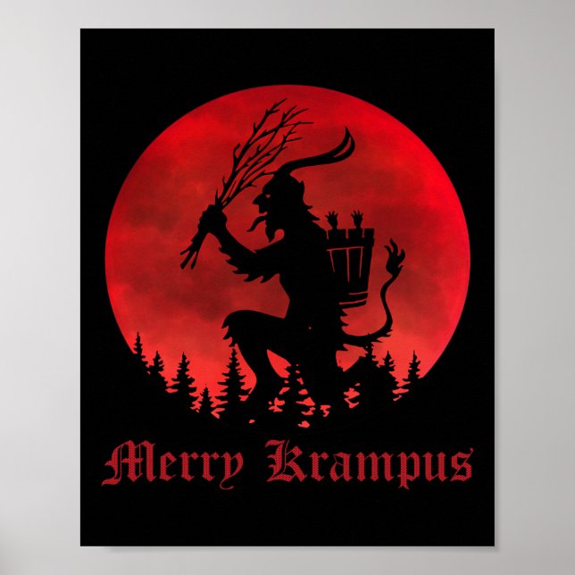 Poster Feliz Krampus Natal Xmas Horror Feio Sweater E (Frente)