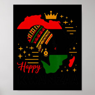 Poster Feliz Kwanzaa Sete Princípios Das Mulheres Kwanzaa