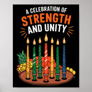 Poster Feliz Kwanzaa vela Africa Holiday African American
