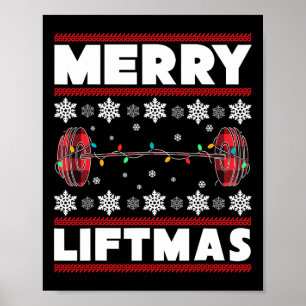 Poster Feliz Liftmas Diversão Natal Gyout Malhação Gi